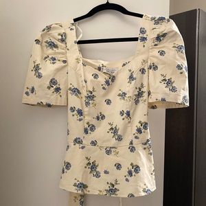 & other stories peplum top NWOT